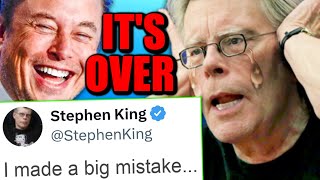 Stephen King PANICS After Elon Musk DESTROYS HIM in the Most HILARIOUS Way Possible [upl. by Eanrahs616]