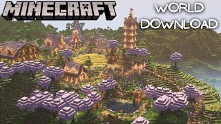 Minecraft 120 Survival WORLD TOUR AND WORLD DOWNLOAD [upl. by Ahseer]