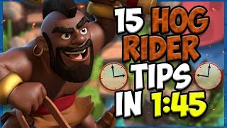 15 QUICK Tips About Hog Rider🔨  Clash Royale [upl. by Filia]