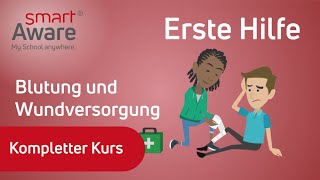 Erste Hilfe Blutungen und Wundversorgung  Pflichtunterweisungen  Fortbildung Pflege  smartAware [upl. by Fransisco]