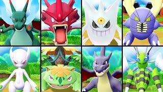 All SHINY Mega Evolutions in Pokémon Lets Go Pikachu amp Eevee [upl. by Mcbride]