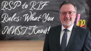 RRSP to RRIF Rules What You MUST Know [upl. by Erme]