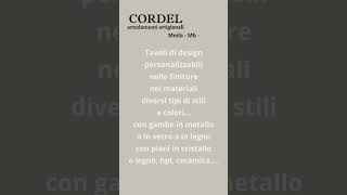 Cordel Meda tavoli di design 2 arredamentiartigianali luxuryfurniture tavoliallungabili [upl. by Ennalorac973]