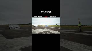 Supra Mk4 vs GTR R34  Drag Race  ytshortsviral viral shorts dragrace Carseditz29 [upl. by Ayocal]