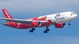 1 Hour AMAZING HANOI Plane Spotting  Noi Bai International Airport HANVVNB [upl. by Roseann]