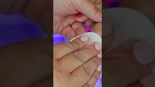 Shellac application process shellac youtubeshorts nails shorts [upl. by Odine802]