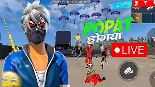 Popat Popat Popat 😈Solo Vs Squad Rank Push Free Fire Live❤️ [upl. by Ecinwahs]