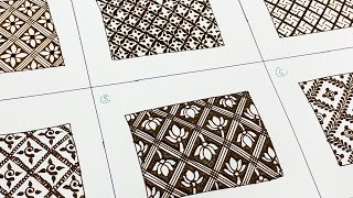 HOW TO  TYPES OF GRIDNETTING PATTERNS IN MEHNDI PRO LEVEL DESIGNS [upl. by Tyrone921]