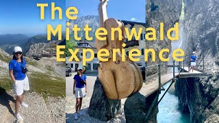 Our Mittenwald experience train trip from Munich visit Karwendelspitze old town and Leutaschklamm [upl. by Suilenrac458]