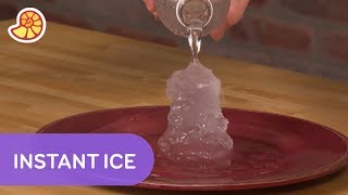 Make an Instant Ice Stalagmite  Xploration DIY SCI [upl. by Aelem]