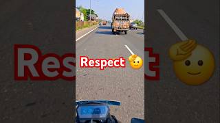 Respect 🫡  truck driver truck🚚truckdriver traffic trafficrules shorts motovlog rider [upl. by Okika]