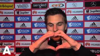 Joel Veltman uitgelachen om mislukt hartje na goal [upl. by Acsisnarf]