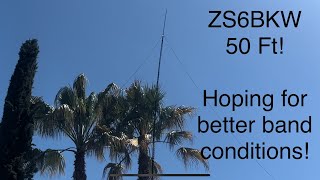 ZS6BKW Antenna at 50ft [upl. by Waller]