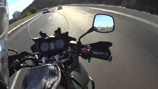 Suzuki DL650 Freeway ride [upl. by Ayekehs]