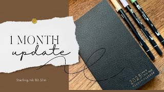 Sterling Ink B6 Slim Planner ✨ 1 Month Update ✨ [upl. by Rabah]