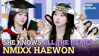 ENGJPN NMIXX leader Haewon knows all the memes NMIXX HAEWON [upl. by Nuhsed]