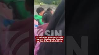 Estudiantes arriesgan su vida para recibir clases en Rancho Arriba San José de Ocoa [upl. by Cantu131]