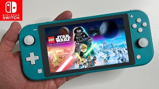 LEGO Star Wars The Skywalker Saga Nintendo Switch LITE Gameplay [upl. by Zeni]