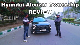 After 37000 kms Hyundai Alcazar ownership review  Is 22 Lakh Worth for this CAR [upl. by Ynatterb677]