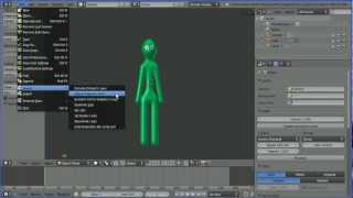 Blender Tutorial Linking a Motion Capture Armature to a Stick Man Skin [upl. by Nagad]