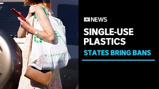 Three states bring new singleuse plastic bans  ABC News [upl. by Alacim]