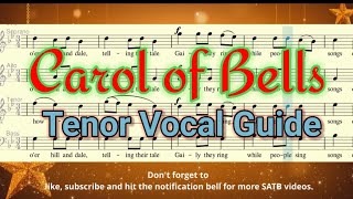 CAROL OF BELLSSATB TENOR VOCAL GUIDE [upl. by Patrich]