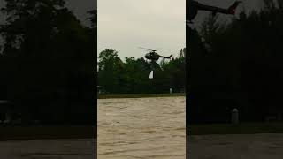 Heli in action Europe Poland Nysa flood 2024 [upl. by Magee580]