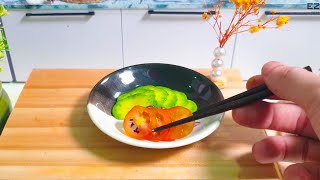 How to Cook Crispy Fried Red Snapper with Salad  Best of Miniature Food [upl. by Viscardi147]