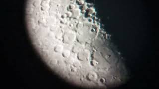 The Moon through the 76700mm Dobsonian 140x [upl. by Asilrahc]