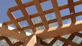 Installing Gazebo Roof Lattice [upl. by Egiap]