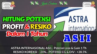 POTENSI 💸💸 Keuntungan amp Kerugian Investasi Di Saham ASII  PASAR MODAL jejaksaham [upl. by Aenyl551]