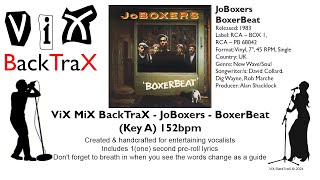 ViX MiX BackTraX  JoBoxers  BoxerBeat Key A 152bpm  Karaoke [upl. by Yssim684]