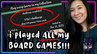 I DID IT  Dec 2023 Board Game Plays ❄️ [upl. by Kokoruda]