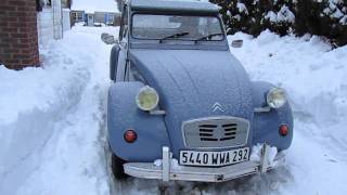 2CV Cold Start with New 123 Ignition [upl. by Klute773]