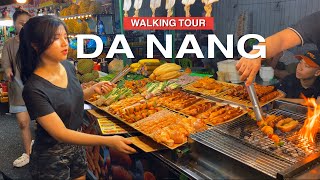 Da Nang VIETNAM ● Street Food Tour in Son Tra Night Market Da Nang 【🇻🇳 4K】 [upl. by Ecnerewal667]