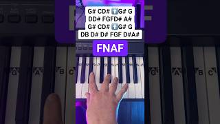 FNAF Stuck Inside Piano Easy Tutorial Piano PianoTutorial shorts [upl. by Rednas72]