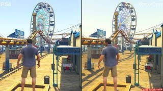 GTA 5 PS4 Vs Xbox One Graphics Comparison [upl. by Inaboy]