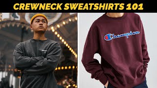 How To Style Crewneck Sweatshirts [upl. by Yenaj]