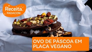 Ovo de páscoa vegano em placas  Chef Abner Colombati  PADACON [upl. by Nehte]