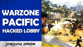 Warzone Pacific HACKED LOBBY  Vanguard Weapons MAXLEVEL Glitch Warzone XP Lobby [upl. by Acker]