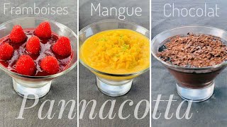 Panna cotta facile aux trois saveurs [upl. by Aelber719]