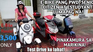 Mura kasi PABORITONG PUNTAHAN EBIKE SHOP NG MGA SENIOR CITIZEN PWD At ESTUDYANTE AT BUONG FAMILY [upl. by Nadabb]