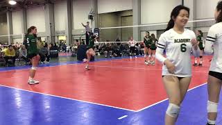 Academy Volleyball Club 16HP Denny Volleyball Game [upl. by Netsrik86]