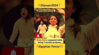 Olympic 2024 Egyptian fencer Nada Hafez Competed in the Paris olympics shorts theright1 [upl. by Leima219]