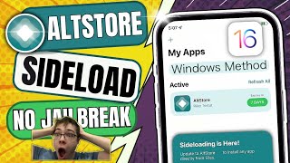 Altstore iOS 16  How To Get AltStore JIT No Computer [upl. by Ahsiem175]