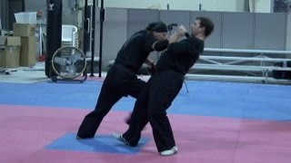 Takedown in Knife Fighting  Self Defense Practice for Martial Artists [upl. by Hairas]