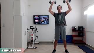 HIIT con pesas en casa  16 minutos fortalecer todo el cuerpo  profesor Rodrigo Botelho [upl. by Inesita635]