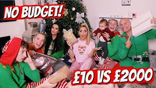 NO budget SECRET SANTA with the Barker Family [upl. by Elocan113]