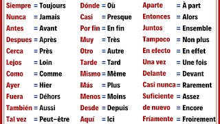 60 Adverbes très Importants et Utiles en Espagnol Pour débutants  Vocabulaire de base Espagnol [upl. by Bradman920]