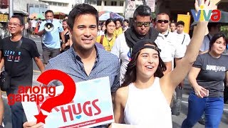 Yassi Pressman at Sam Milby nagbigay ng free hugs sa lahat ng single [upl. by Elinore1]